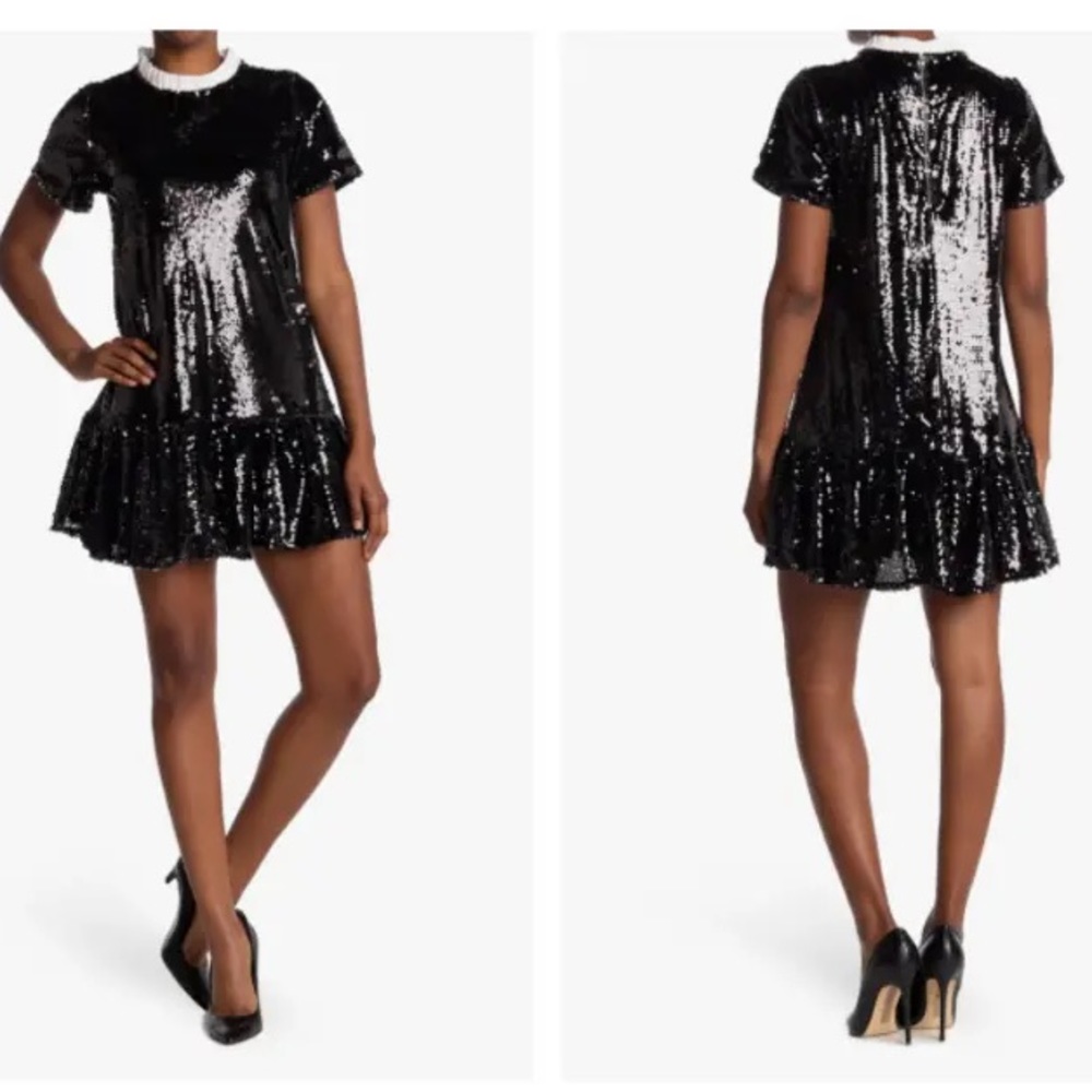 Melloday Black Sequin Dress